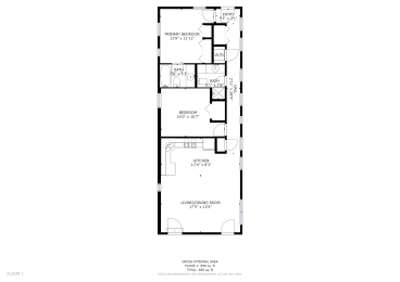  Floor Plan Two Bedroom Two Bathroom