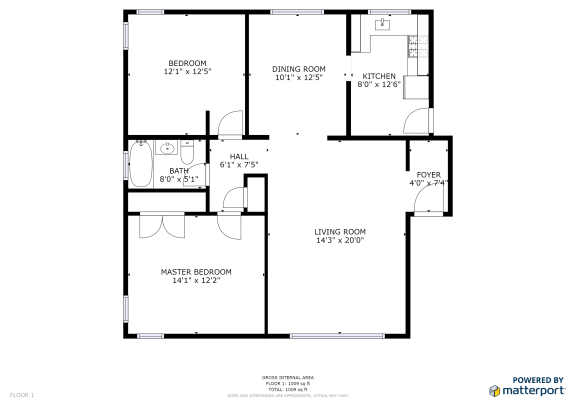 Floor Plan  Two Bedroom