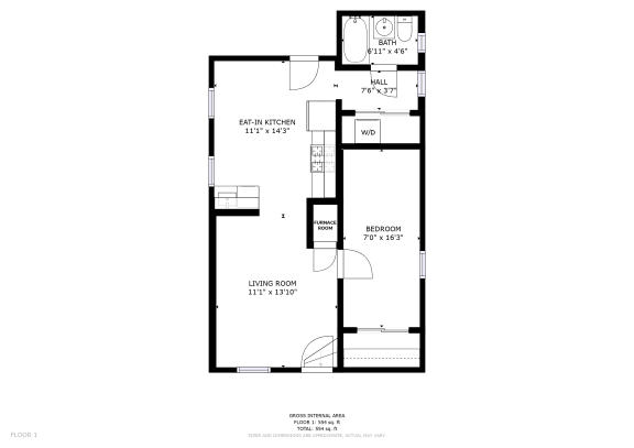 Floor Plan  Unit 2R