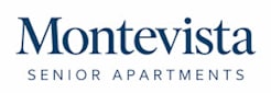 The image is a logo for Montevista Senior Apartments.