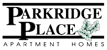 A logo for Parkridge Place Apartment Homes.