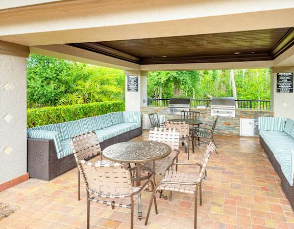 La Costa Apartments exterior lounge area
