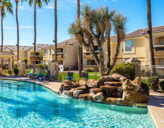 Sparkling resort-style swimming pool - Arrowhead Landing Apartments