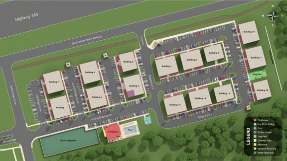 Meadowridge Apartments_Site Map 2D-1