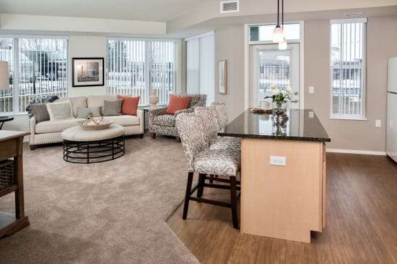 Dining And Living Area at The Grainwood Senior Apartments, Prior Lake, MN 55372