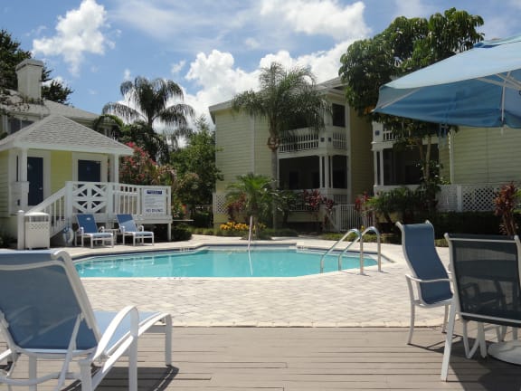 Pool Patio at  Bridgewater Apartments, St. Petersburg, Florida, FL