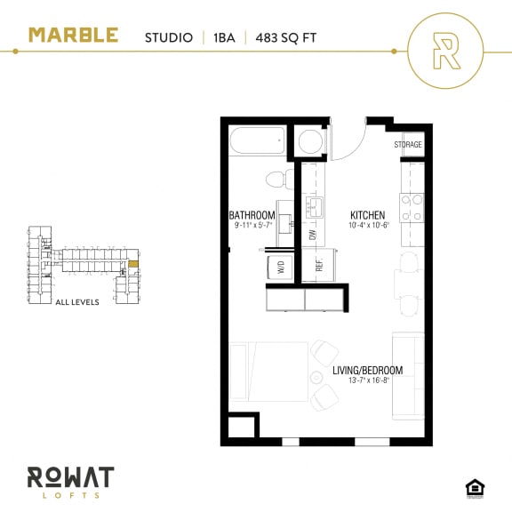Marble Studio Floor Plan