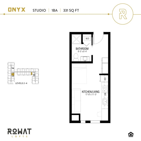 Floor Plan  Onyx Studio Floor Plan