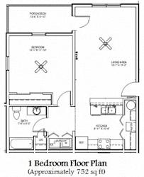 1 bed 1 bath A at Deer Valley Villas Apartments, Illinois, 61282