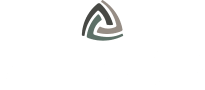a logo of a green triangle with a white background