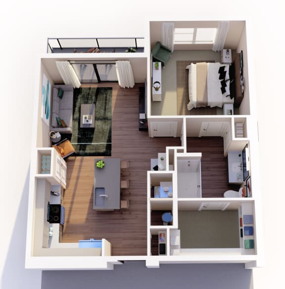 A2 Floor Plan at Presidium Revelstoke, Fort Worth