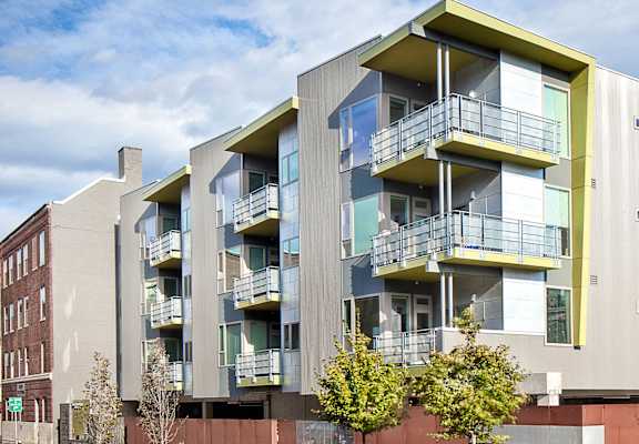 Exterior of Locomotive Lofts