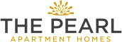 The Pearl Apartment Homes logo with a gold flower.