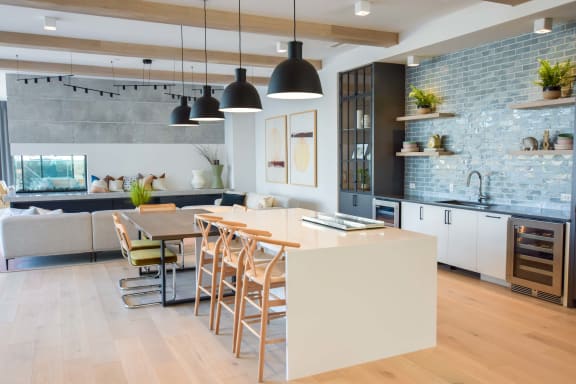 Community kitchen at The Maven, Suwanee, GA, 30024