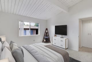 Bedroom of a 1x1 with Furniture in bedroom