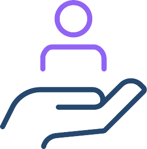 person sitting on a chair line icon sitting on