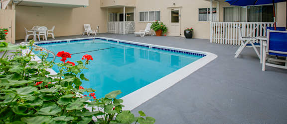 Apartment Building Pool in Beverly Hills