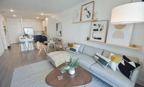 Living room at The Maven, Suwanee