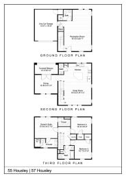  Floor Plan Townhome - 55 57