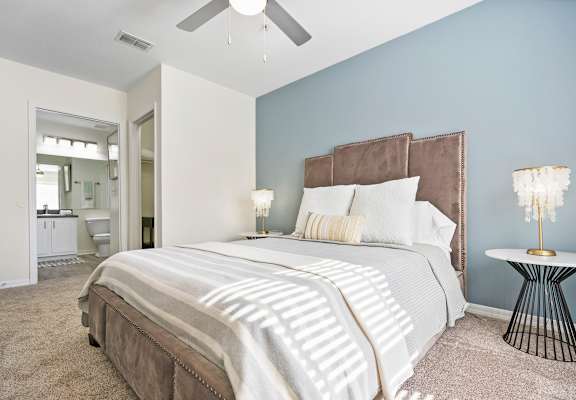 Bedroom With Ceiling Fan at Country Club Lakes, Jacksonville, Florida