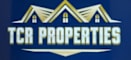 The image shows a logo with the text "TCR PROPERTIES" in bold letters.