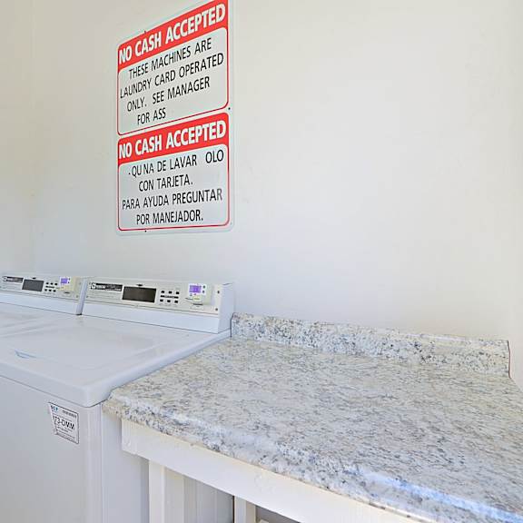 our apartments have a laundry room with a washer and dryer