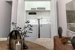 a washer and dryer in the laundry room of a home