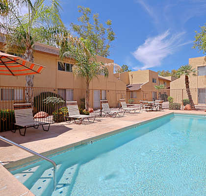 our apartments in a city have a swimming pool