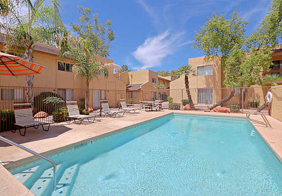 our apartments in a city have a swimming pool