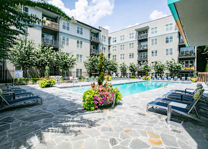 Swimming pool at Glenwood Park Lofts, Atlanta, GA, 30316