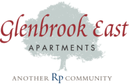 a tree with theglobox east apartments logo