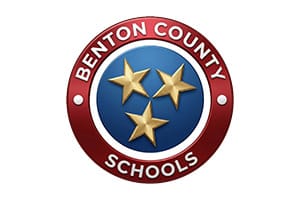 The image is of a logo for Benton County Schools.