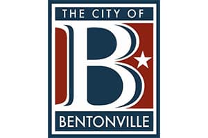 The logo of the city of Bentonville.