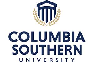 Columbia Southern University logo with a white background.