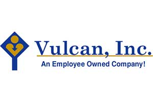 A logo for Vulcan, Inc., an employee-owned company, is displayed.