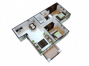  Floor Plan 2x1 Affordable