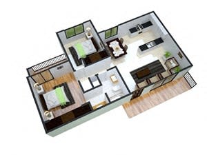  Floor Plan 2x1 Cascade Affordable
