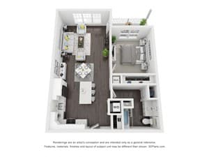  Floor Plan 1BA