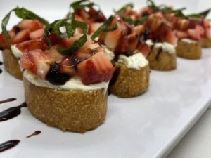Strawberry Goat Cheese Bruschetta at Elison Assisted Living of Lake Wellington