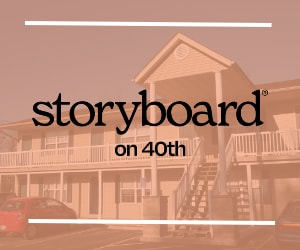 the storyboard house with the word storyboard on top of it
