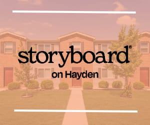 a storyboard of a building on hayden with the text storyboard on youtube