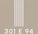 A poster with the numbers 301 and 94 on it.