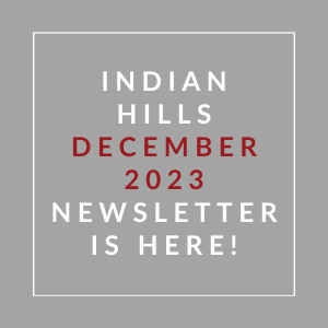a gray background with the words hills december 22 23 newsletter is here