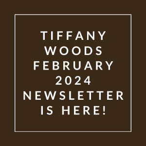 a white font on a brown background with the words literary woods february 24