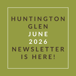 The image is a cover of the Huntington Glen June 2026 newsletter.