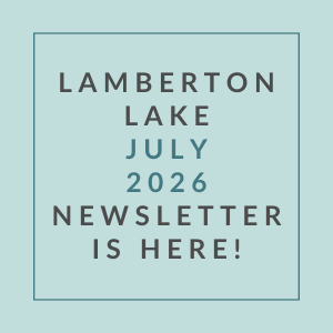 A newsletter for Lamberton Lake in July 2026 is available.