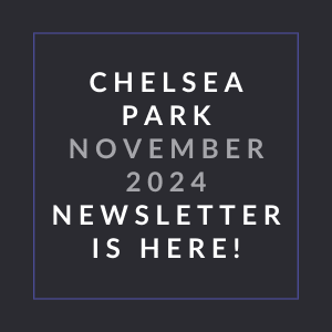 a sign that reads october 2024 newsletter is here