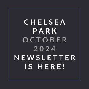 a sign that reads october 2024 newsletter is here