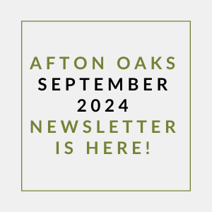 a white background with green text that reads afford oaks september 2024 newsletter