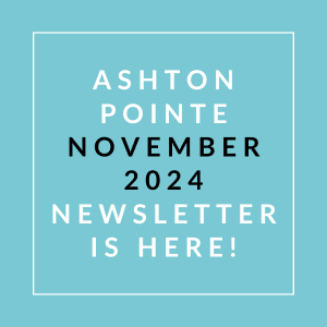 a white frame on a blue background with the words asthma point october 2024 newsletter